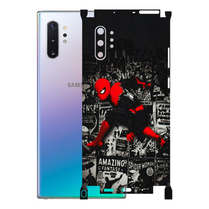 Samsung M/F/Note/Flip and C Phone Skins (All Models) - SpiderMan New - 3D Embossed Finish (L-162) Samsung Galaxy Note 10 Plus