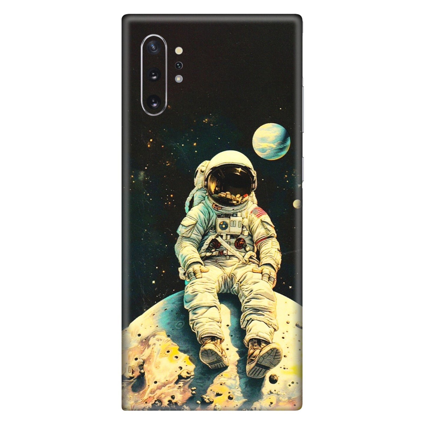Samsung M/F/Note/Flip and C Phone Skins (All Models) - Astronaut in Space - 3D Embossed Finish (L-16) Samsung Galaxy Note 10 Plus