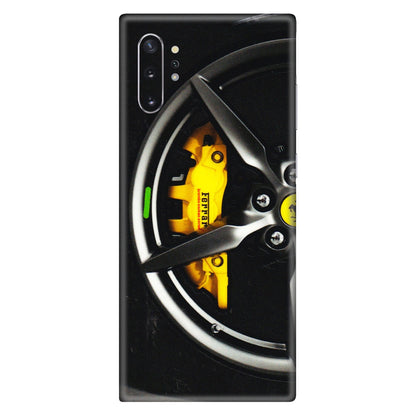 Samsung M/F/Note/Flip and C Phone Skins (All Models) - Ferrari Wheel Alloy - 3D Embossed Finish (L-173) Samsung Galaxy Note 10 Plus