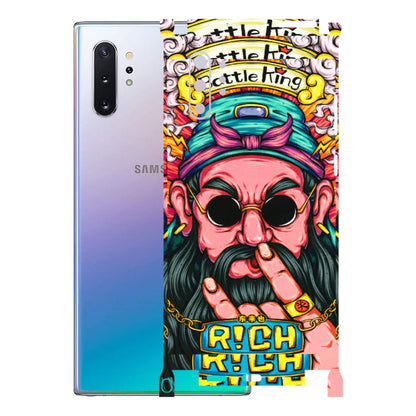 Samsung M/F/Note/Flip and C Phone Skins (All Models) - Battle King Dude Face - 3D Embossed Finish (L-178) Samsung Galaxy Note 10 Plus