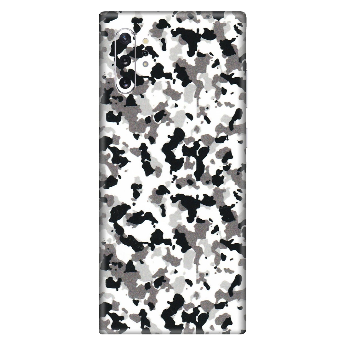 Samsung M/F/Note/Flip and C Phone Skins (All Models) - White Black Camouflage - 3D Embossed Finish (L-18) Samsung Galaxy Note 10 Plus