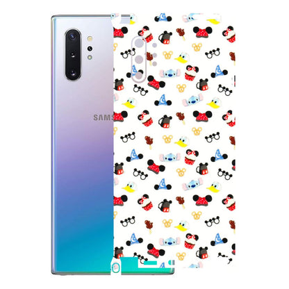 Samsung M/F/Note/Flip and C Phone Skins (All Models) - Minnie Mouse & Donald Doodles s - 3D Embossed Finish (L-194) Samsung Galaxy Note 10 Plus