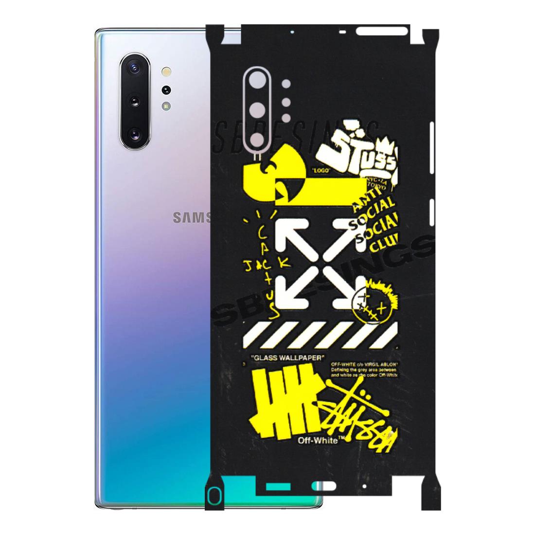 Samsung M/F/Note/Flip and C Phone Skins (All Models) - Anti Social Graffiti - 3D Embossed Finish (L-198) Samsung Galaxy Note 10 Plus