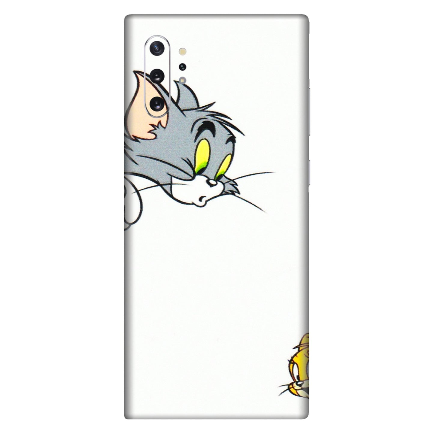 Samsung M/F/Note/Flip and C Phone Skins (All Models) - Cute Tom And Jerry - 3D Embossed Finish (L-220) Samsung Galaxy Note 10 Plus