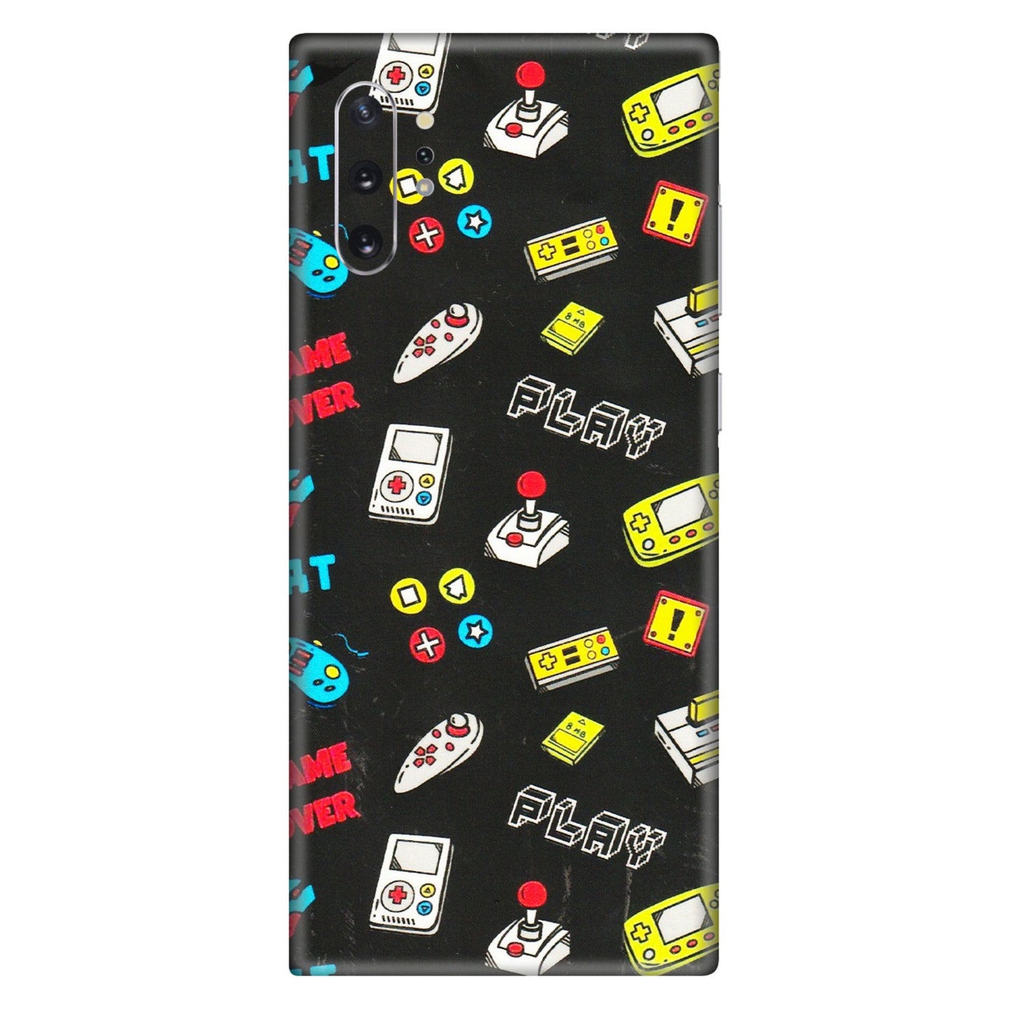 Samsung M/F/Note/Flip and C Phone Skins (All Models) - Gaming Doodles - 3D Embossed Finish (L-224) Samsung Galaxy Note 10 Plus