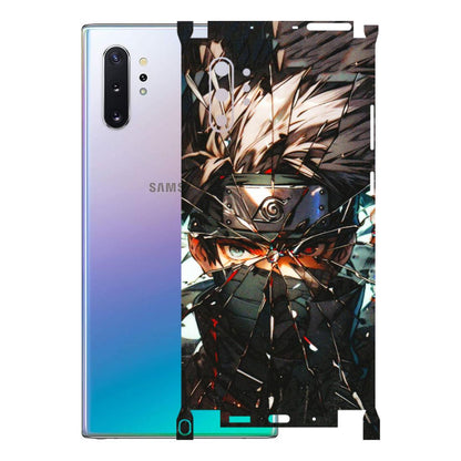 Samsung M/F/Note/Flip and C Phone Skins (All Models) - Kakashi Shattered Glass Effect - 3D Embossed Finish (L-237) Samsung Galaxy Note 10 Plus