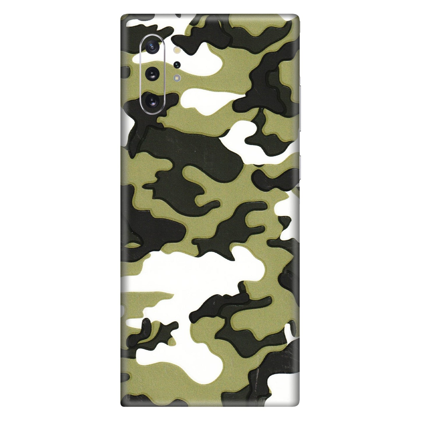 Samsung M/F/Note/Flip and C Phone Skins (All Models) - Camouflages White And Green - 3D Embossed Finish (L-243) Samsung Galaxy Note 10 Plus