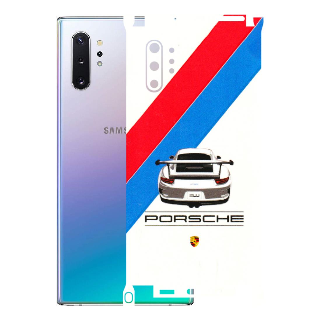 Samsung M/F/Note/Flip and C Phone Skins (All Models) - Porche Car Sober Logo - 3D Embossed Finish (L-248) Samsung Galaxy Note 10 Plus