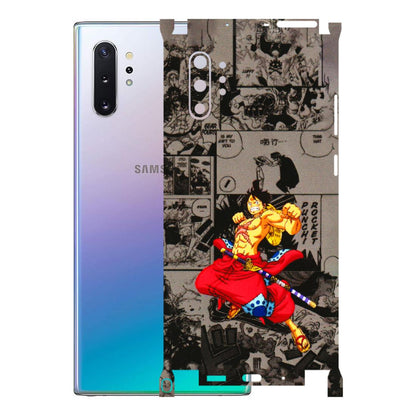 Samsung M/F/Note/Flip and C Phone Skins (All Models) - One Piece Rocket Punch Manga - 3D Embossed Finish (L-25) Samsung Galaxy Note 10 Plus