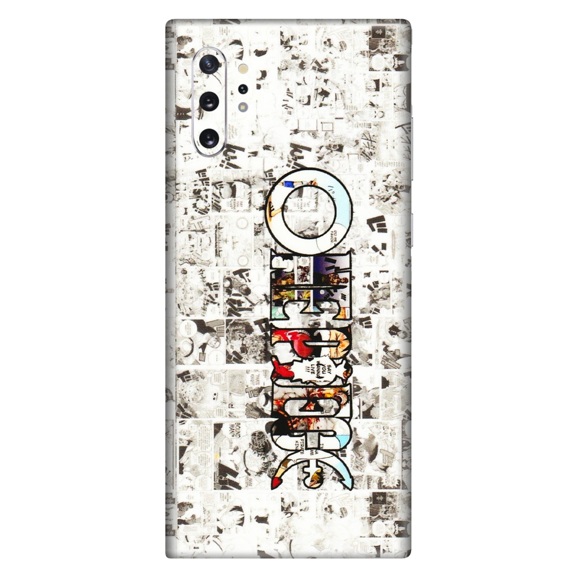 Samsung M/F/Note/Flip and C Phone Skins (All Models) - One Piece Manga - 3D Embossed Finish (L-26) Samsung Galaxy Note 10 Plus