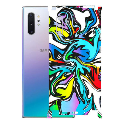 Samsung M/F/Note/Flip and C Phone Skins (All Models) - Abstract Colour Paints - 3D Embossed Finish (L-271) Samsung Galaxy Note 10 Plus