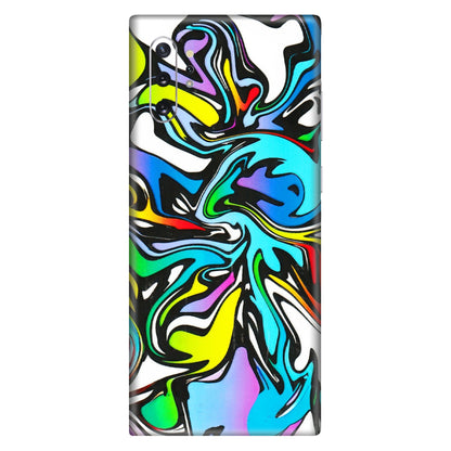 Samsung M/F/Note/Flip and C Phone Skins (All Models) - Abstract Colour Paints - 3D Embossed Finish (L-271) Samsung Galaxy Note 10 Plus