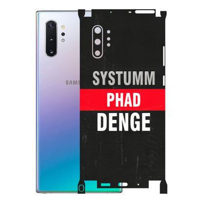 Samsung M/F/Note/Flip and C Phone Skins (All Models) - Systumm Phad Denge - 3D Embossed Finish (L-278) Samsung Galaxy Note 10 Plus