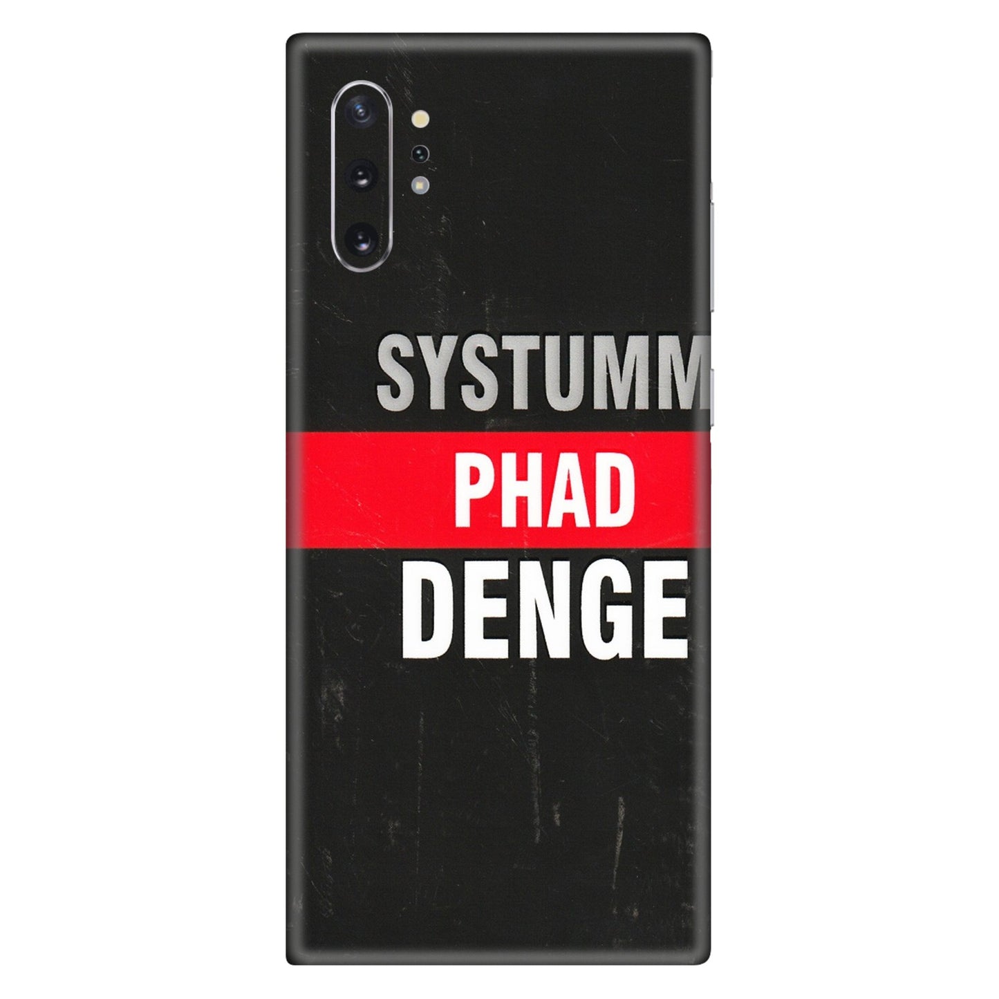 Samsung M/F/Note/Flip and C Phone Skins (All Models) - Systumm Phad Denge - 3D Embossed Finish (L-278) Samsung Galaxy Note 10 Plus