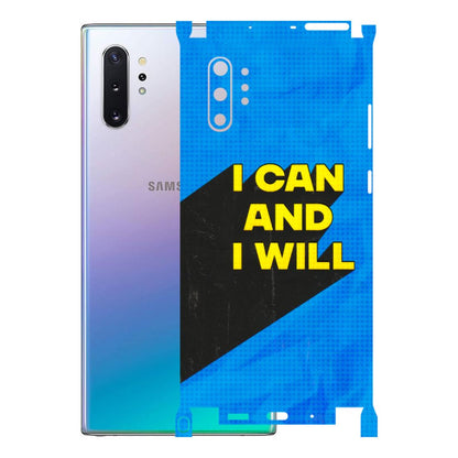 Samsung M/F/Note/Flip and C Phone Skins (All Models) - I Can And I Will - 3D Embossed Finish (L-281) Samsung Galaxy Note 10 Plus