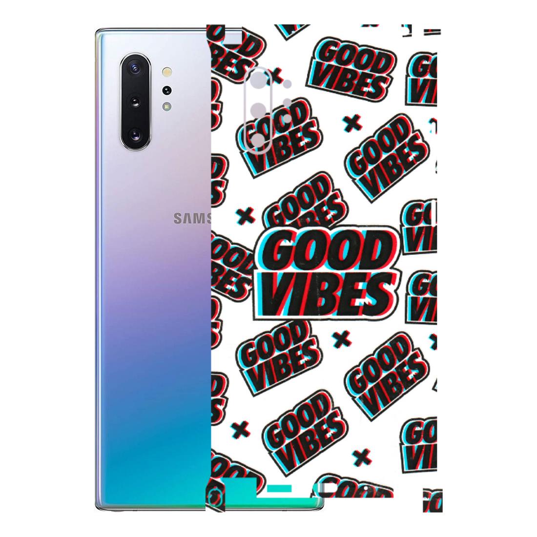 Samsung M/F/Note/Flip and C Phone Skins (All Models) - Good Vibes - 3D Embossed Finish (L-282) Samsung Galaxy Note 10 Plus