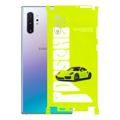 Samsung M/F/Note/Flip and C Phone Skins (All Models) - Lime Green Porche - 3D Embossed Finish (L-30) Samsung Galaxy Note 10 Plus
