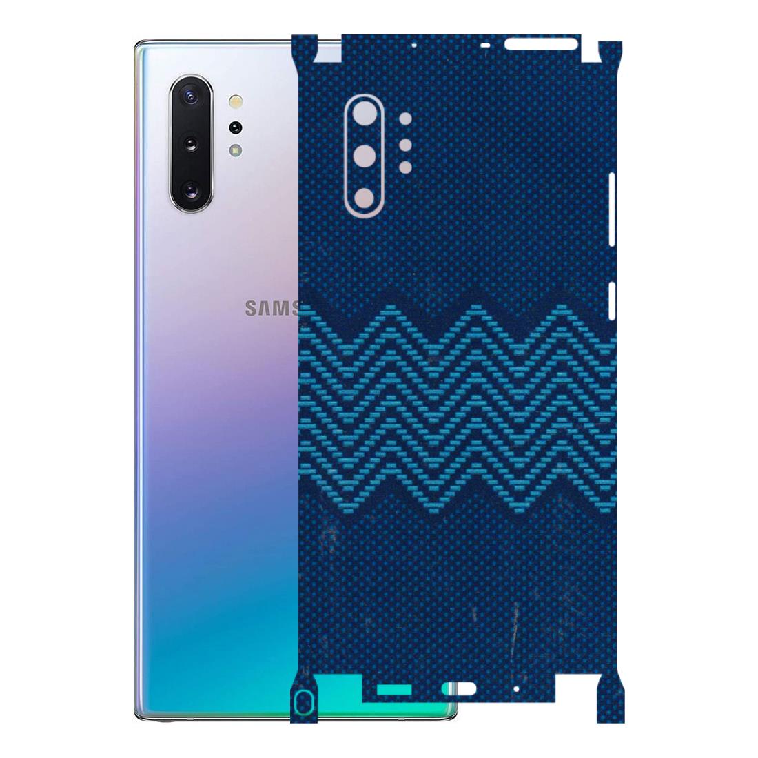Samsung M/F/Note/Flip and C Phone Skins (All Models) - Blue Sober Waves - 3D Embossed Finish (L-306) Samsung Galaxy Note 10 Plus