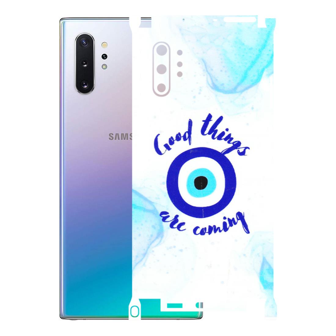 Samsung M/F/Note/Flip and C Phone Skins (All Models) - Evil Eye Good Things Are Coming - 3D Embossed Finish (L-322) Samsung Galaxy Note 10 Plus