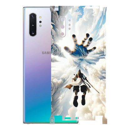 Samsung M/F/Note/Flip and C Phone Skins (All Models) - Big Hand With Monkey King - 3D Embossed Finish (L-323) Samsung Galaxy Note 10 Plus