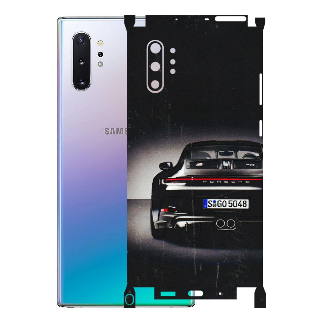 Samsung M/F/Note/Flip and C Phone Skins (All Models) - New Black Porsche GT3 - 3D Embossed Finish (L-327) Samsung Galaxy Note 10 Plus