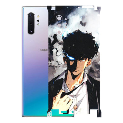 Samsung M/F/Note/Flip and C Phone Skins (All Models) - Sung Jinwoo Manhwa Anime - 3D Embossed Finish (L-328) Samsung Galaxy Note 10 Plus