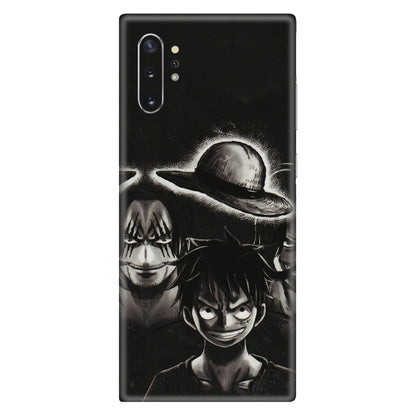 Samsung M/F/Note/Flip and C Phone Skins (All Models) - Black Luffy Hat - 3D Embossed Finish (L-57) Samsung Galaxy Note 10 Plus