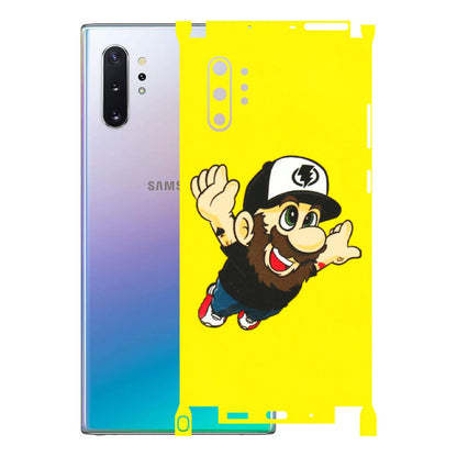 Samsung M/F/Note/Flip and C Phone Skins (All Models) - Flying Beardo - 3D Embossed Finish (L-60) Samsung Galaxy Note 10 Plus