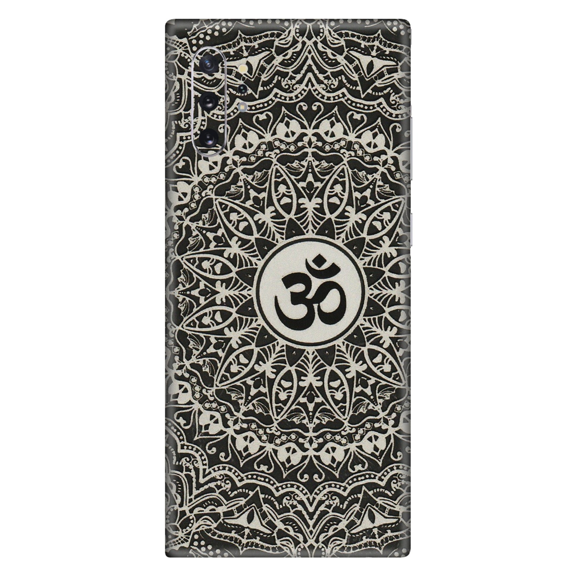 Samsung M/F/Note/Flip and C Phone Skins (All Models) - Aum Elegant Mandala - 3D Embossed Finish (L-62) Samsung Galaxy Note 10 Plus