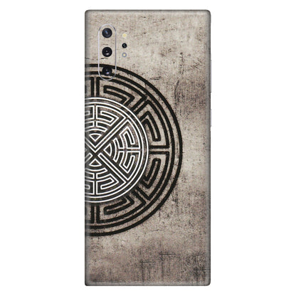 Samsung M/F/Note/Flip and C Phone Skins (All Models) - Mysterious Circular Design - 3D Embossed Finish (L-63) Samsung Galaxy Note 10 Plus