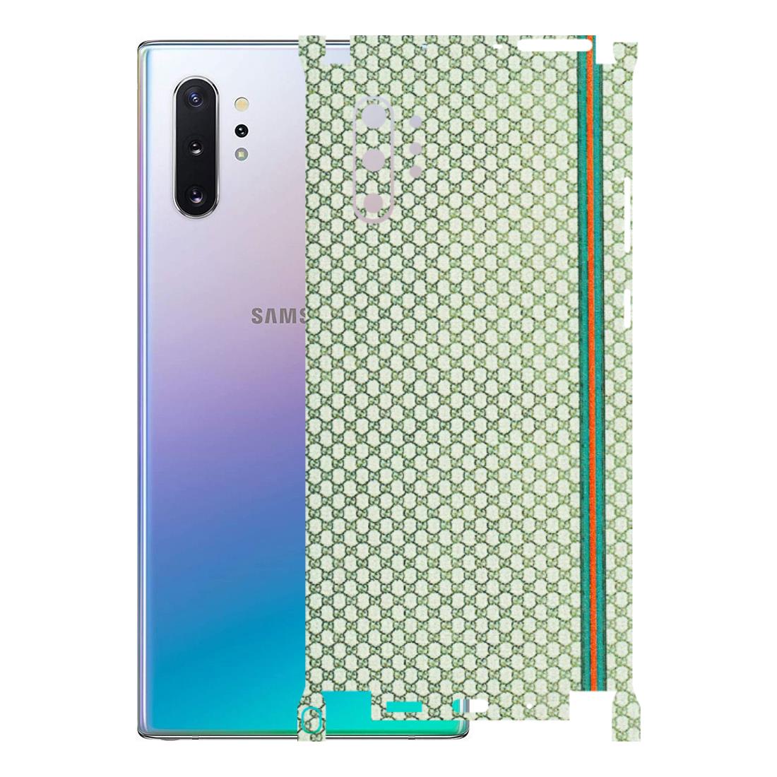 Samsung M/F/Note/Flip and C Phone Skins (All Models) - Gucci Fabric Pattern - 3D Embossed Finish (L-73) Samsung Galaxy Note 10 Plus