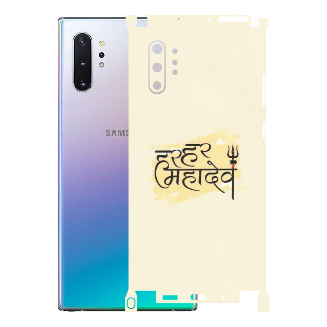 Samsung M/F/Note/Flip and C Phone Skins (All Models) - Har Har Mahadev - Matte Finish (M-10) Samsung Galaxy Note 10 Plus