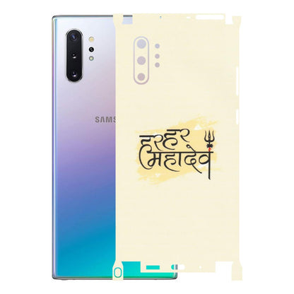 Samsung M/F/Note/Flip and C Phone Skins (All Models) - Har Har Mahadev - Matte Finish (M-10) Samsung Galaxy Note 10 Plus