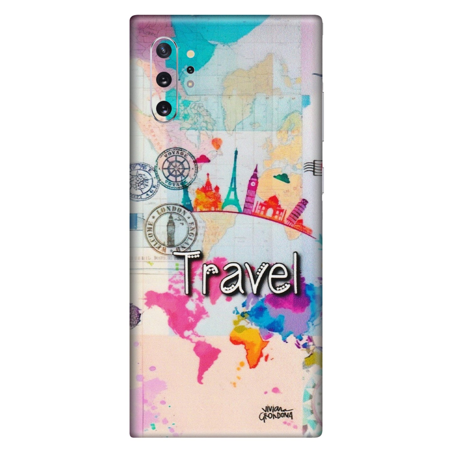 Samsung M/F/Note/Flip and C Phone Skins (All Models) - Travel The Wonders - Matte Finish (M-108) Samsung Galaxy Note 10 Plus