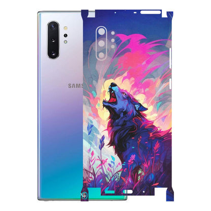 Samsung M/F/Note/Flip and C Phone Skins (All Models) - New Wild Wolf Abstract - Matte Finish (M-125) Samsung Galaxy Note 10 Plus