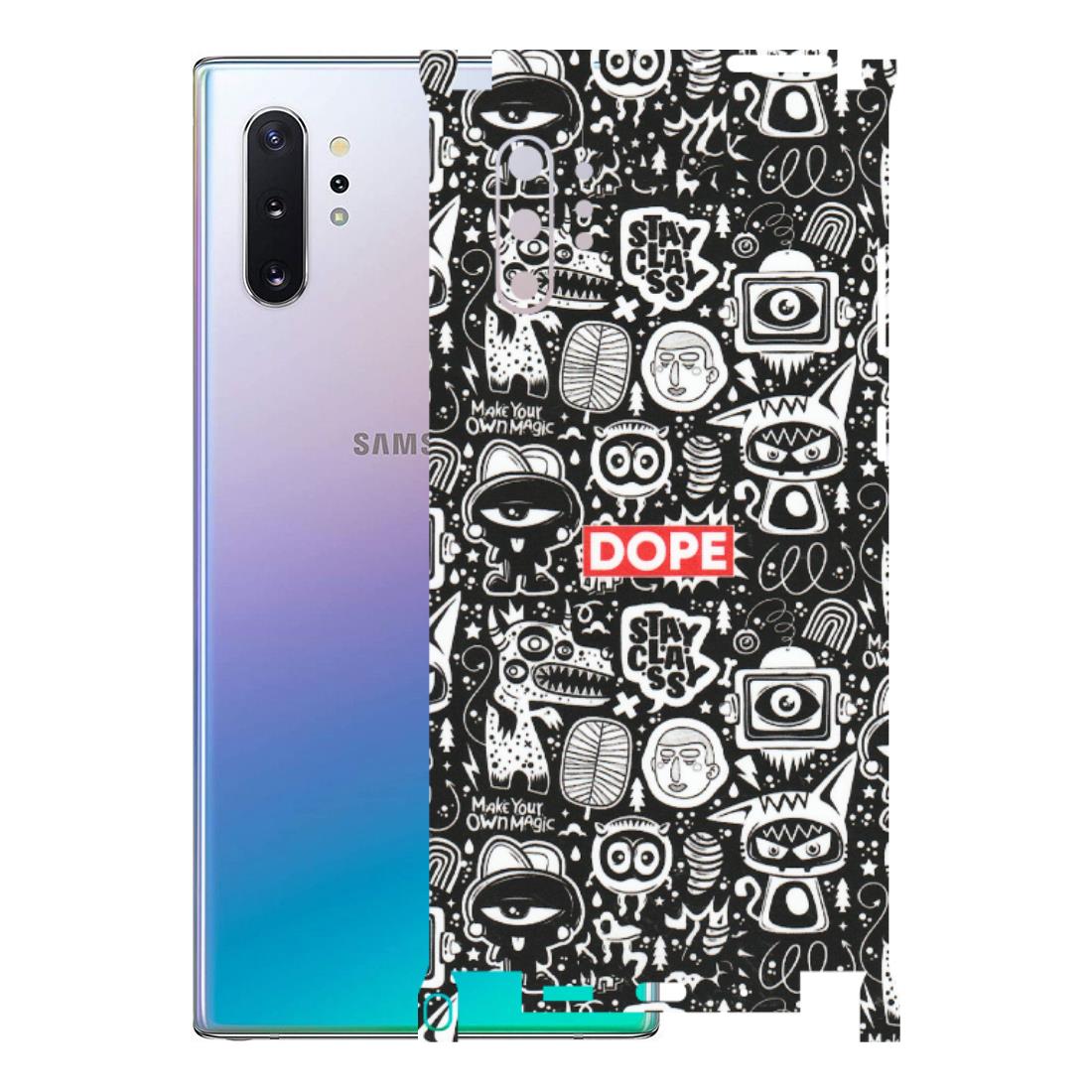 Samsung M/F/Note/Flip and C Phone Skins (All Models) - Dope Stay Classy Black Doodles - Matte Finish (M-126) Samsung Galaxy Note 10 Plus