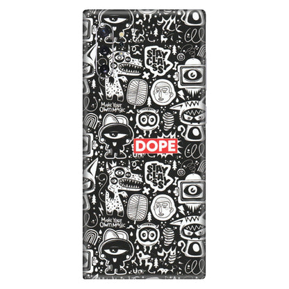 Samsung M/F/Note/Flip and C Phone Skins (All Models) - Dope Stay Classy Black Doodles - Matte Finish (M-126) Samsung Galaxy Note 10 Plus