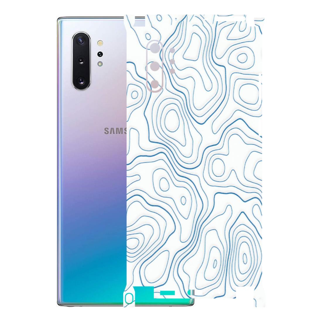 Samsung M/F/Note/Flip and C Phone Skins (All Models) - Blue And White Swirls - Matte Finish (M-139) Samsung Galaxy Note 10 Plus