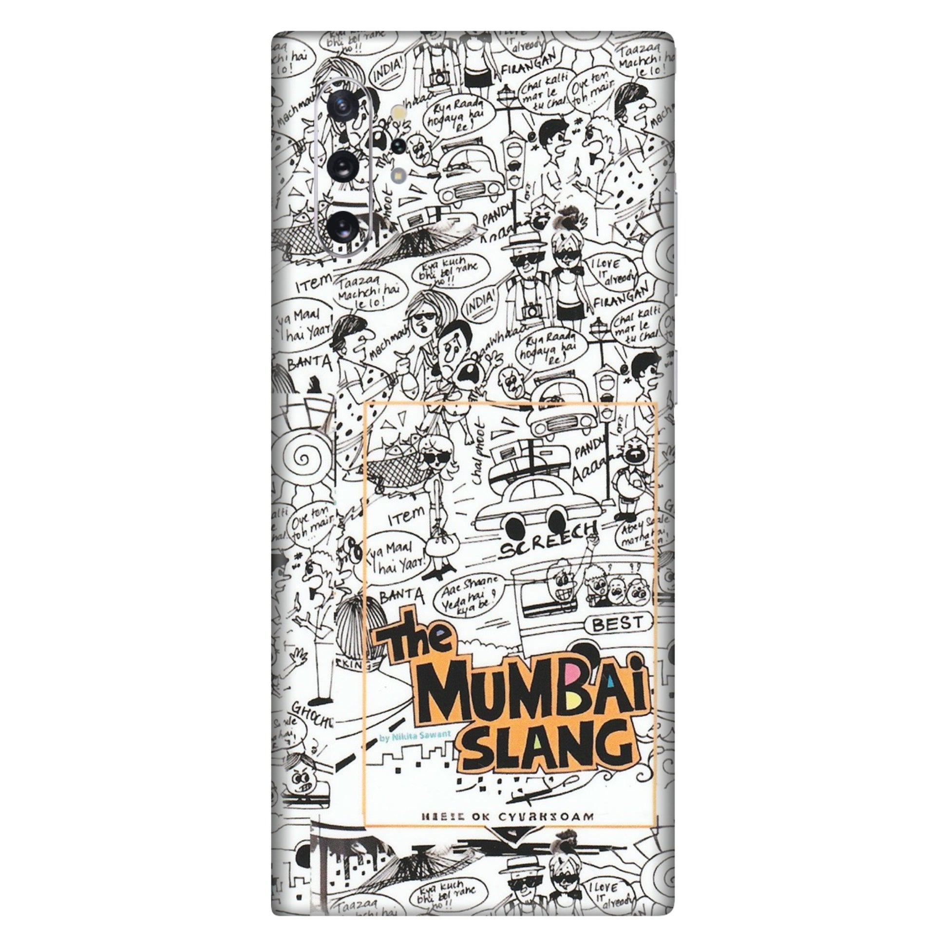 Samsung M/F/Note/Flip and C Phone Skins (All Models) - The Mumbai Slang - Matte Finish (M-142) Samsung Galaxy Note 10 Plus