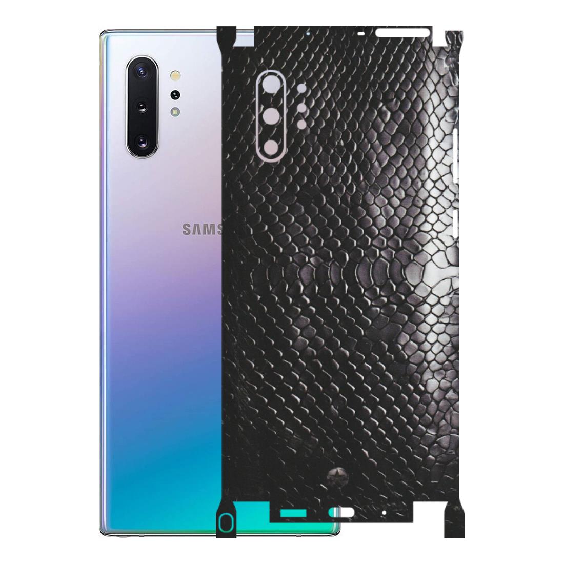 Samsung M/F/Note/Flip and C Phone Skins (All Models) - Black Snack Leather - Matte Finish (M-147) Samsung Galaxy Note 10 Plus
