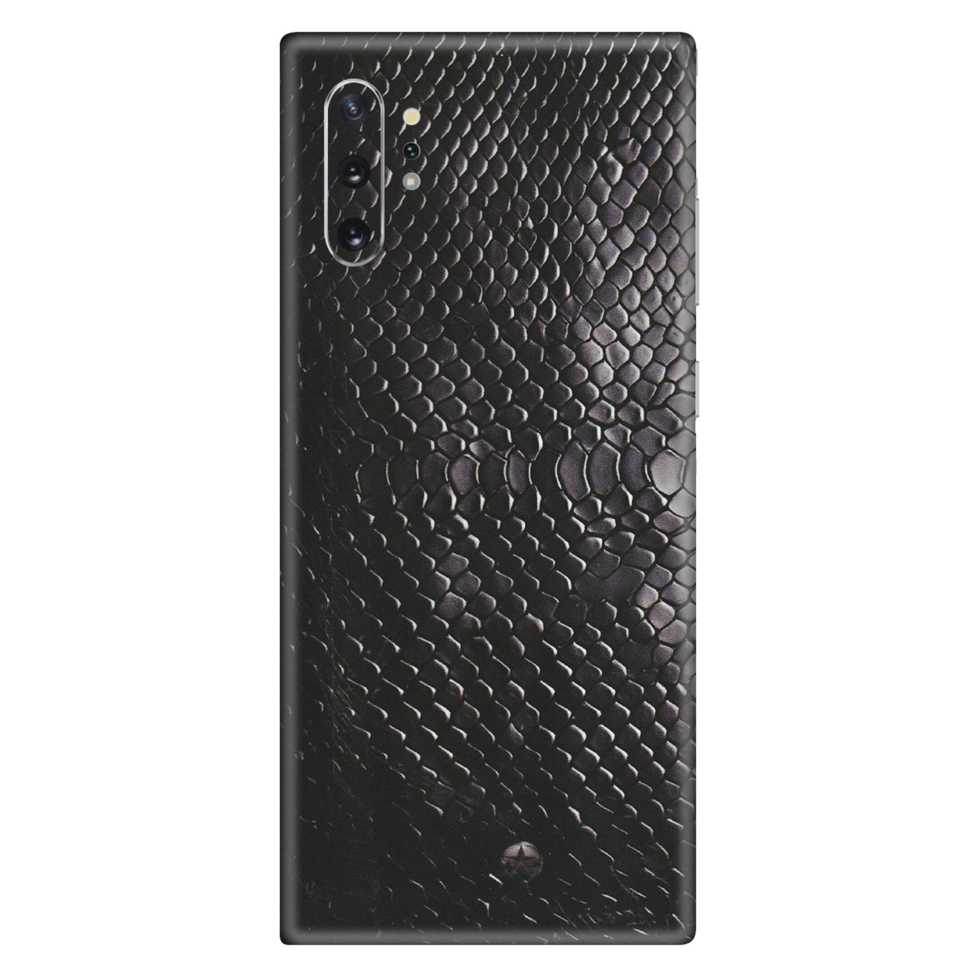 Samsung M/F/Note/Flip and C Phone Skins (All Models) - Black Snack Leather - Matte Finish (M-147) Samsung Galaxy Note 10 Plus