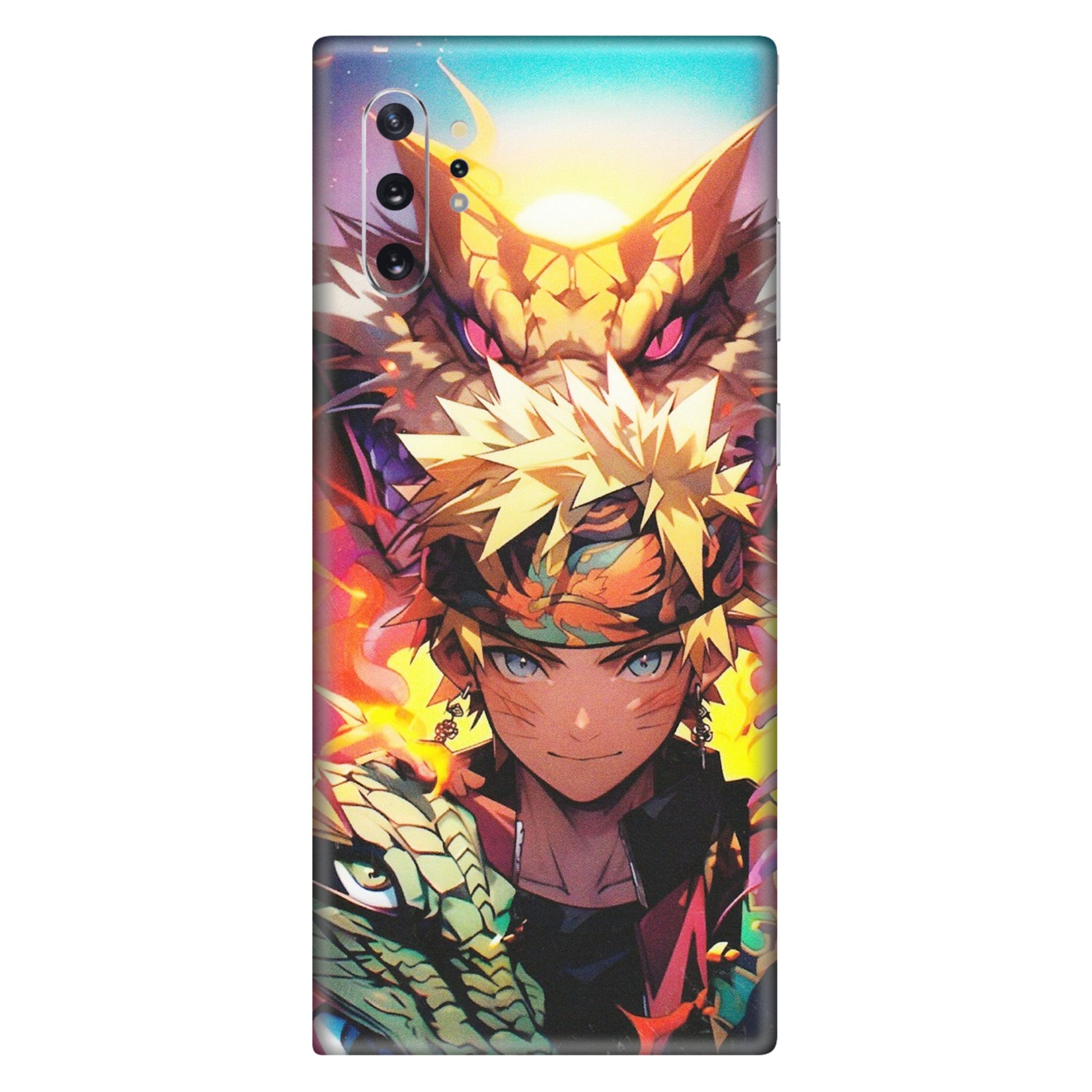 Samsung M/F/Note/Flip and C Phone Skins (All Models) - Angry Naruto Anime - Matte Finish (M-148) Samsung Galaxy Note 10 Plus