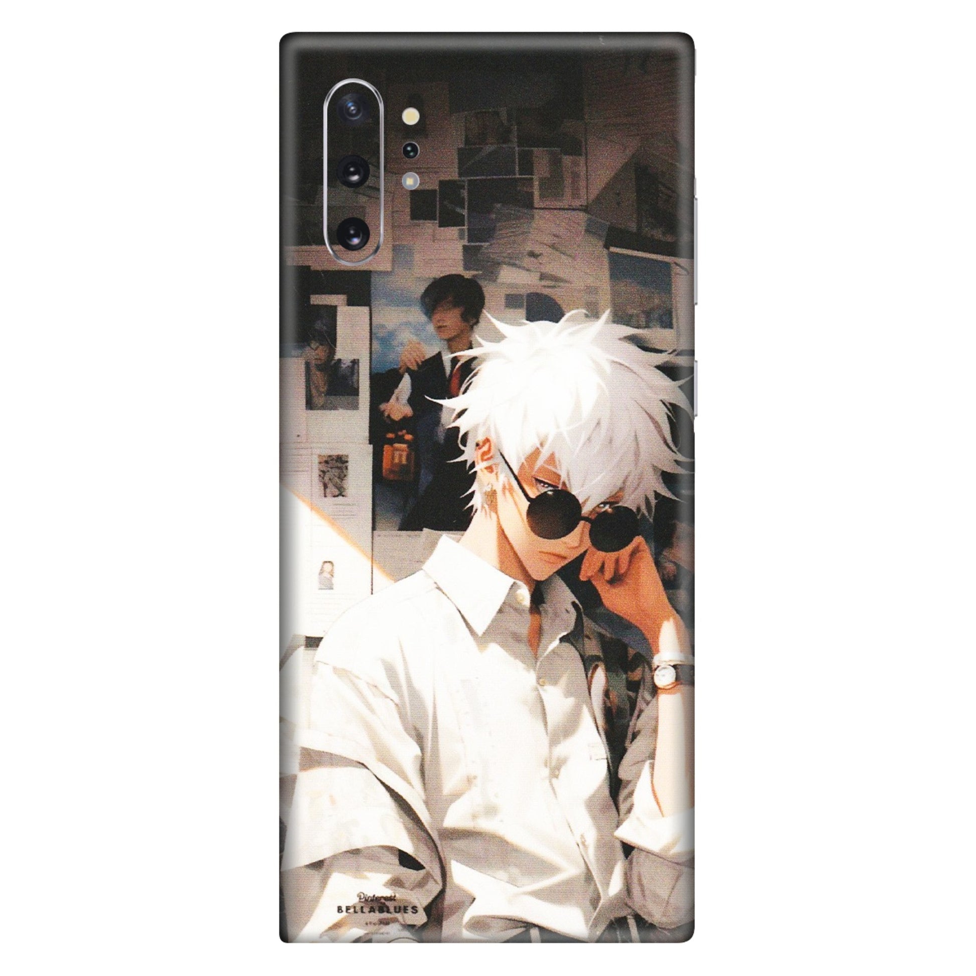 Samsung M/F/Note/Flip and C Phone Skins (All Models) - Gojo Satoru Jujustu Kaisen Anime - Matte Finish (M-156) Samsung Galaxy Note 10 Plus