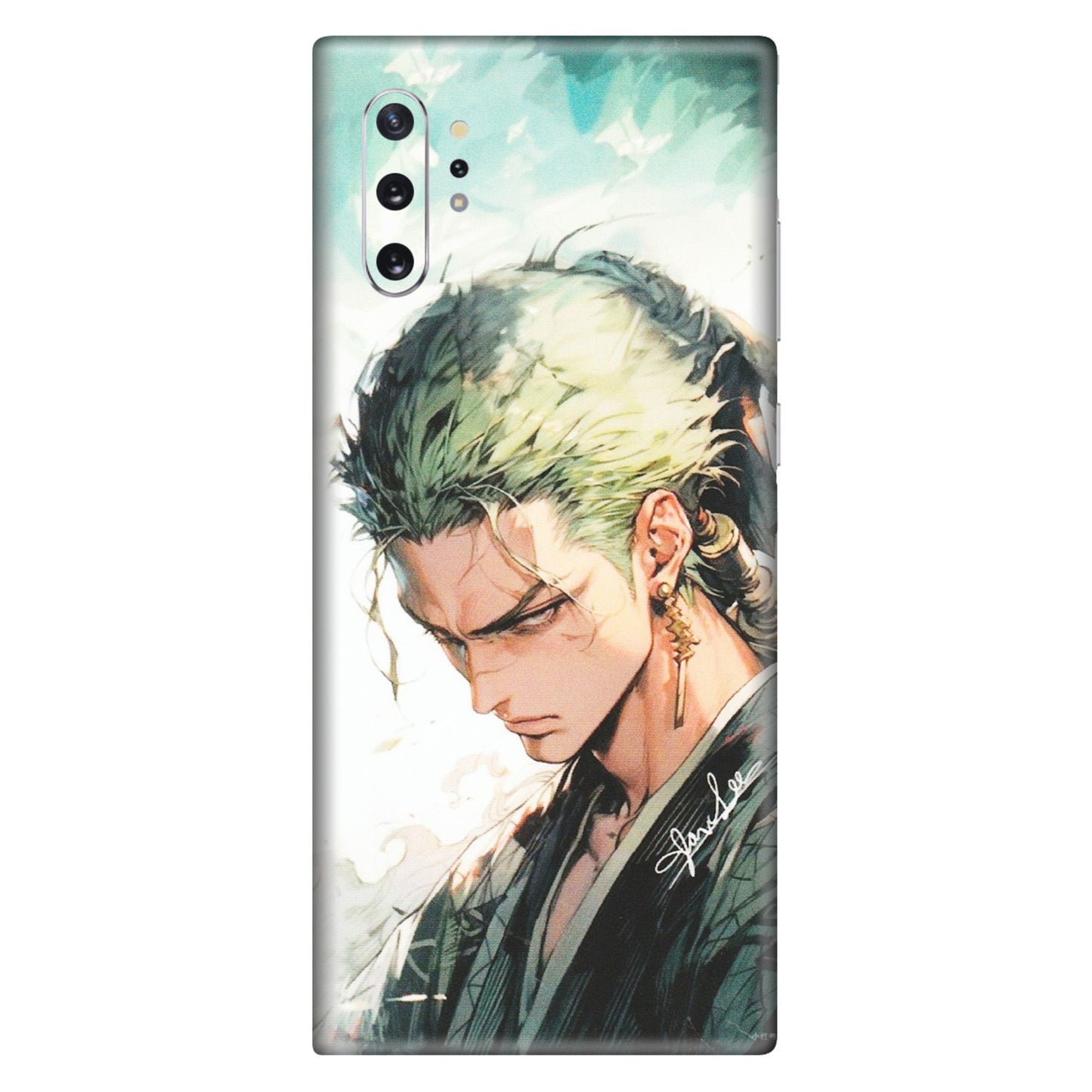 Samsung M/F/Note/Flip and C Phone Skins (All Models) - Pirate Hunter One Piece Anime - Matte Finish (M-157) Samsung Galaxy Note 10 Plus