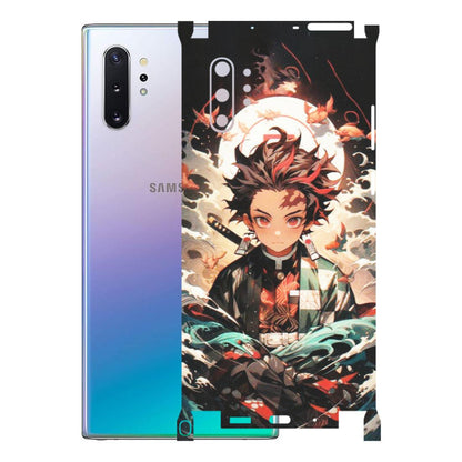 Samsung M/F/Note/Flip and C Phone Skins (All Models) - Tanjiro Demon Slayer Anime - Matte Finish (M-158) Samsung Galaxy Note 10 Plus