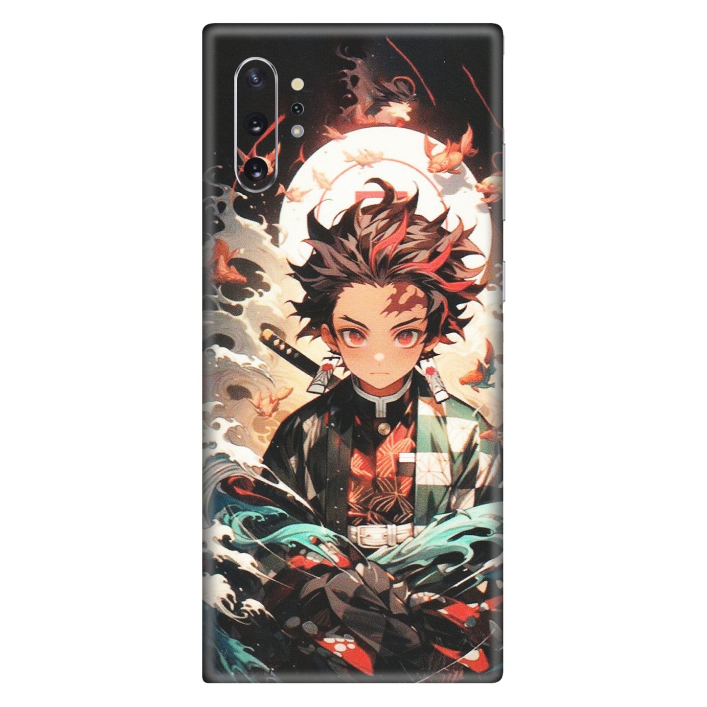 Samsung M/F/Note/Flip and C Phone Skins (All Models) - Tanjiro Demon Slayer Anime - Matte Finish (M-158) Samsung Galaxy Note 10 Plus