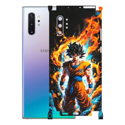 Samsung M/F/Note/Flip and C Phone Skins (All Models) - Goku Transformation Anime - Matte Finish (M-159) Samsung Galaxy Note 10 Plus