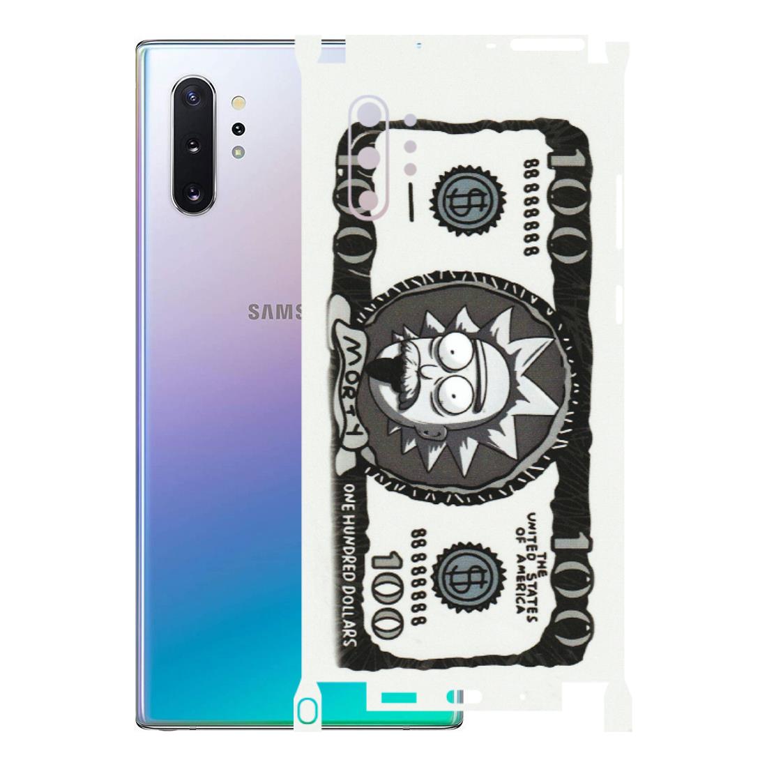 Samsung M/F/Note/Flip and C Phone Skins (All Models) - Rick And Morty Hundred Dollar Anime - Matte Finish (M-161) Samsung Galaxy Note 10 Plus