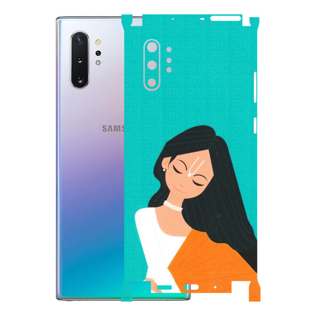 Samsung M/F/Note/Flip and C Phone Skins (All Models) - Radhe Radhe With Hindu Symbol - Matte Finish (M-164) Samsung Galaxy Note 10 Plus