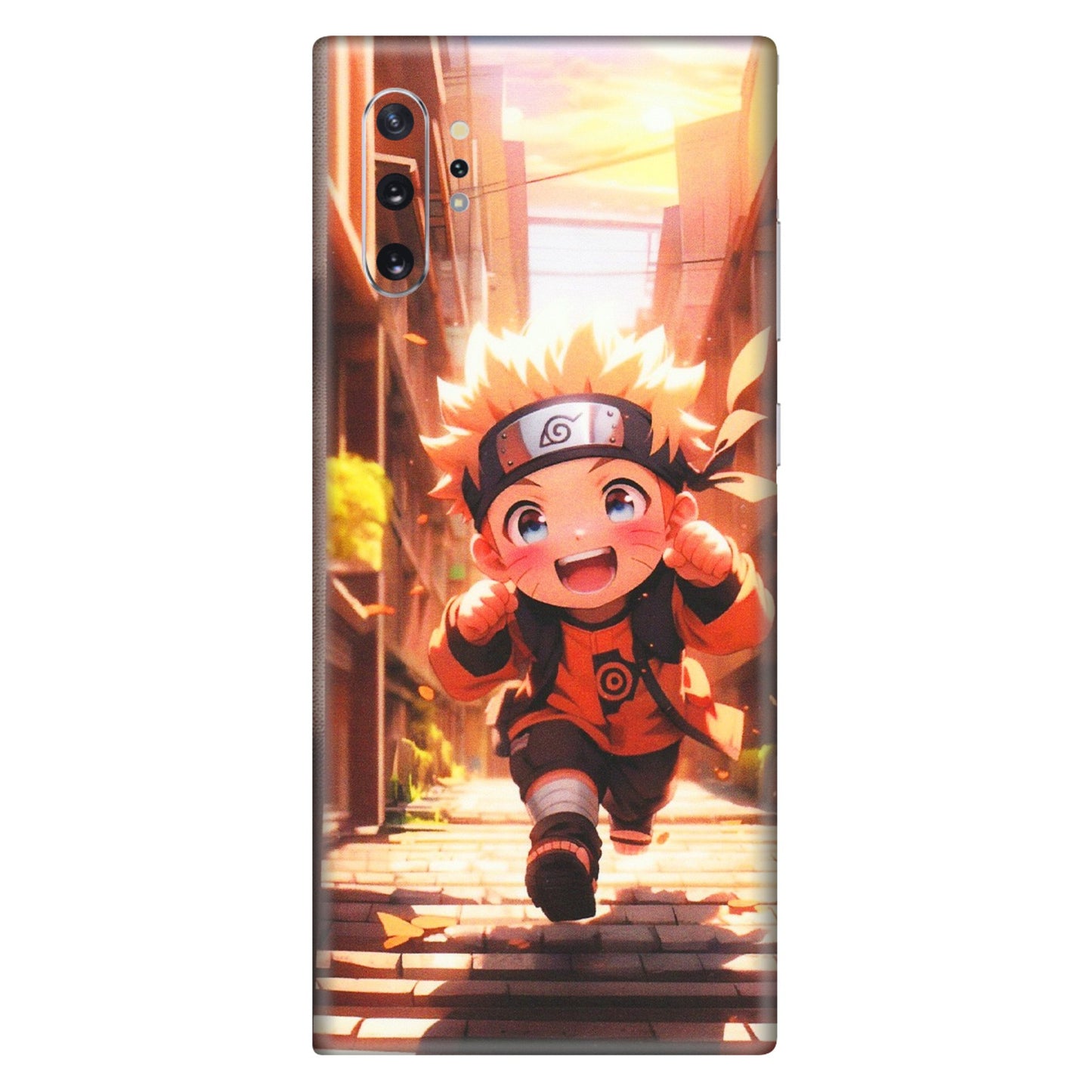 Samsung M/F/Note/Flip and C Phone Skins (All Models) - Naruto Cute Toon Running - Matte Finish (M-04) Samsung Galaxy Note 10 Plus